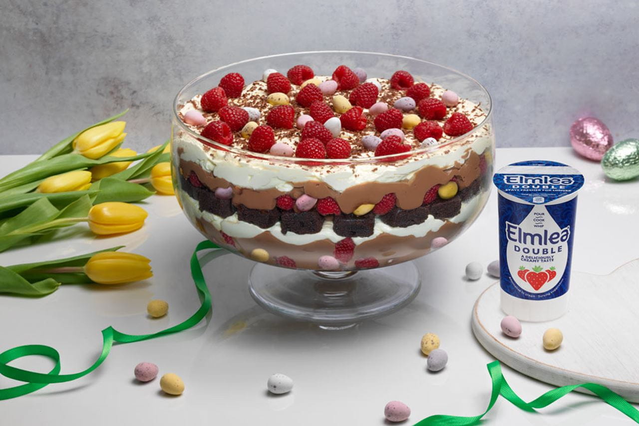 recipe image EASTER TRIFLE WITH CHOCOLATE BROWNIES