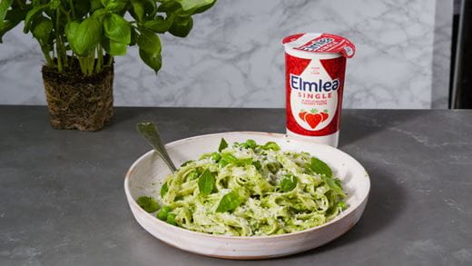 recipe image CREAMY PEA PASTA